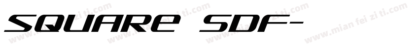 square SDF字体转换